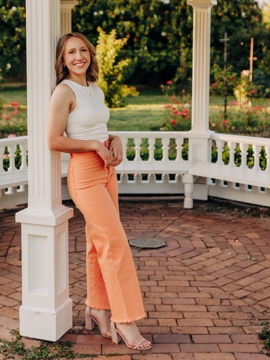 Billabong Denim - Billabong Coral Orange Cropped Wide Leg Jeans Size 25 | High Rise Raw Hem Pants